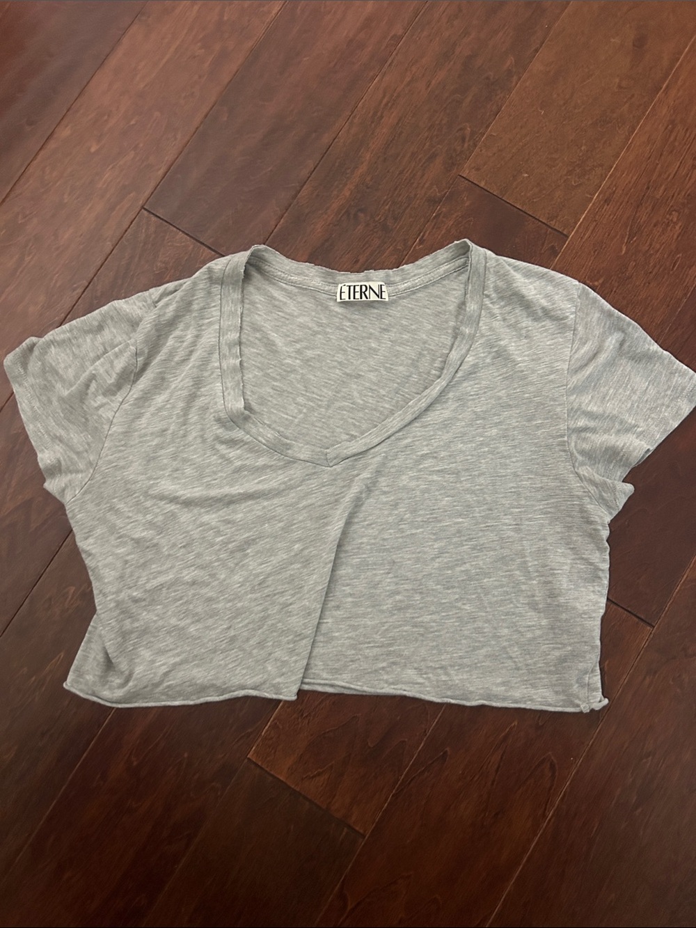 Eterne grey crop top